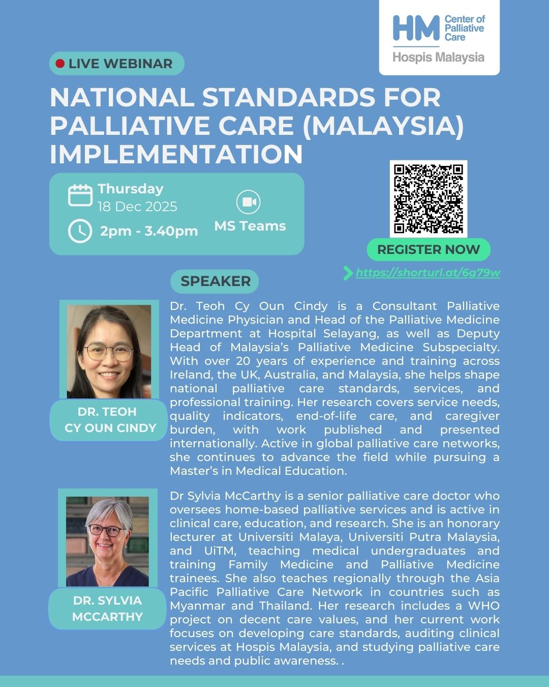 Webinar: National Standards for Palliative Care (Malaysia) Implementation