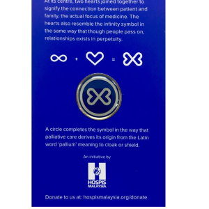 Magnetic Lapel Pin featuring the Palliative Care Symbol